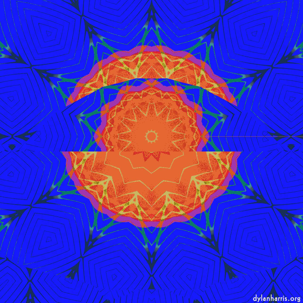 image: abstract circular :: orange bloom