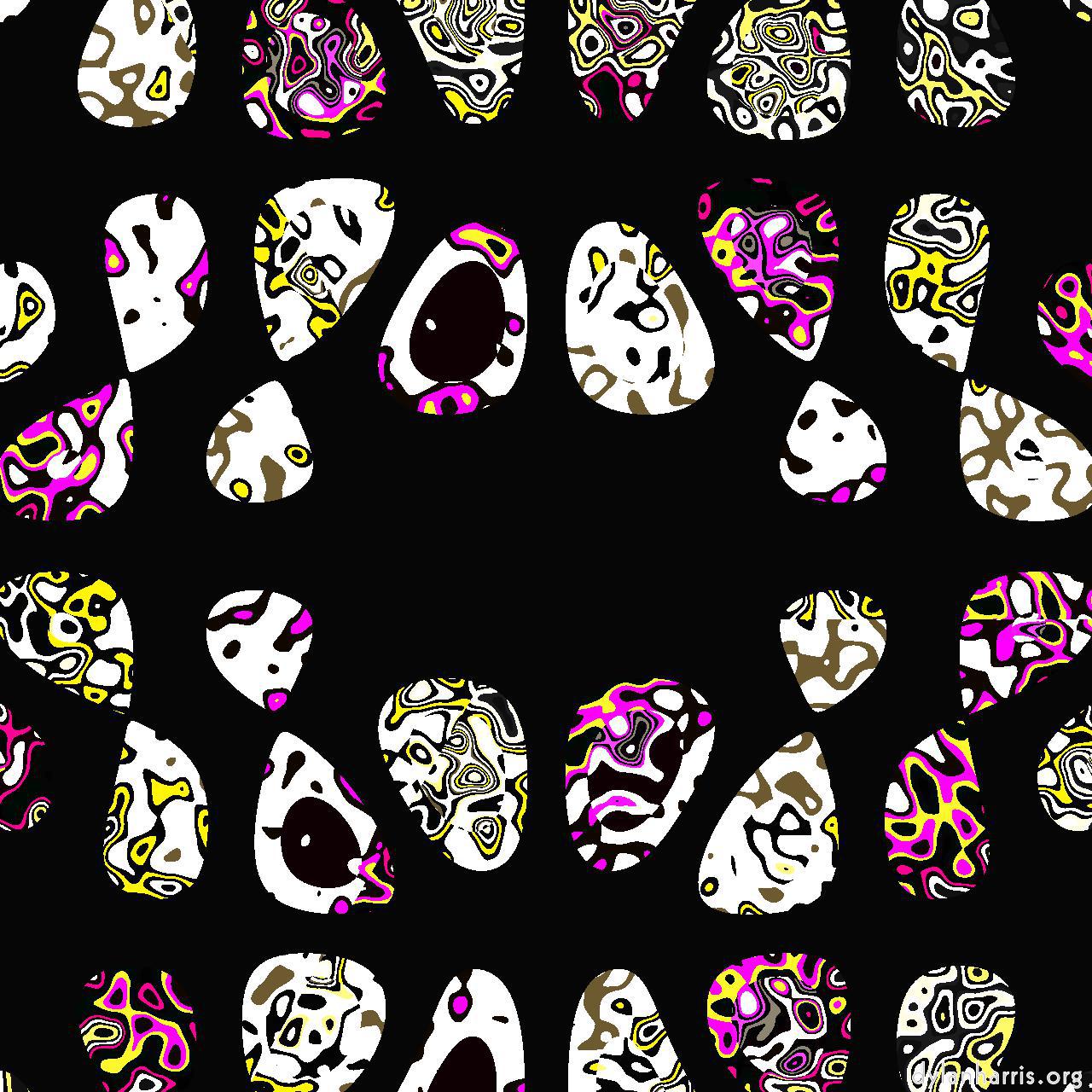 image: pattern :: blobs on black
