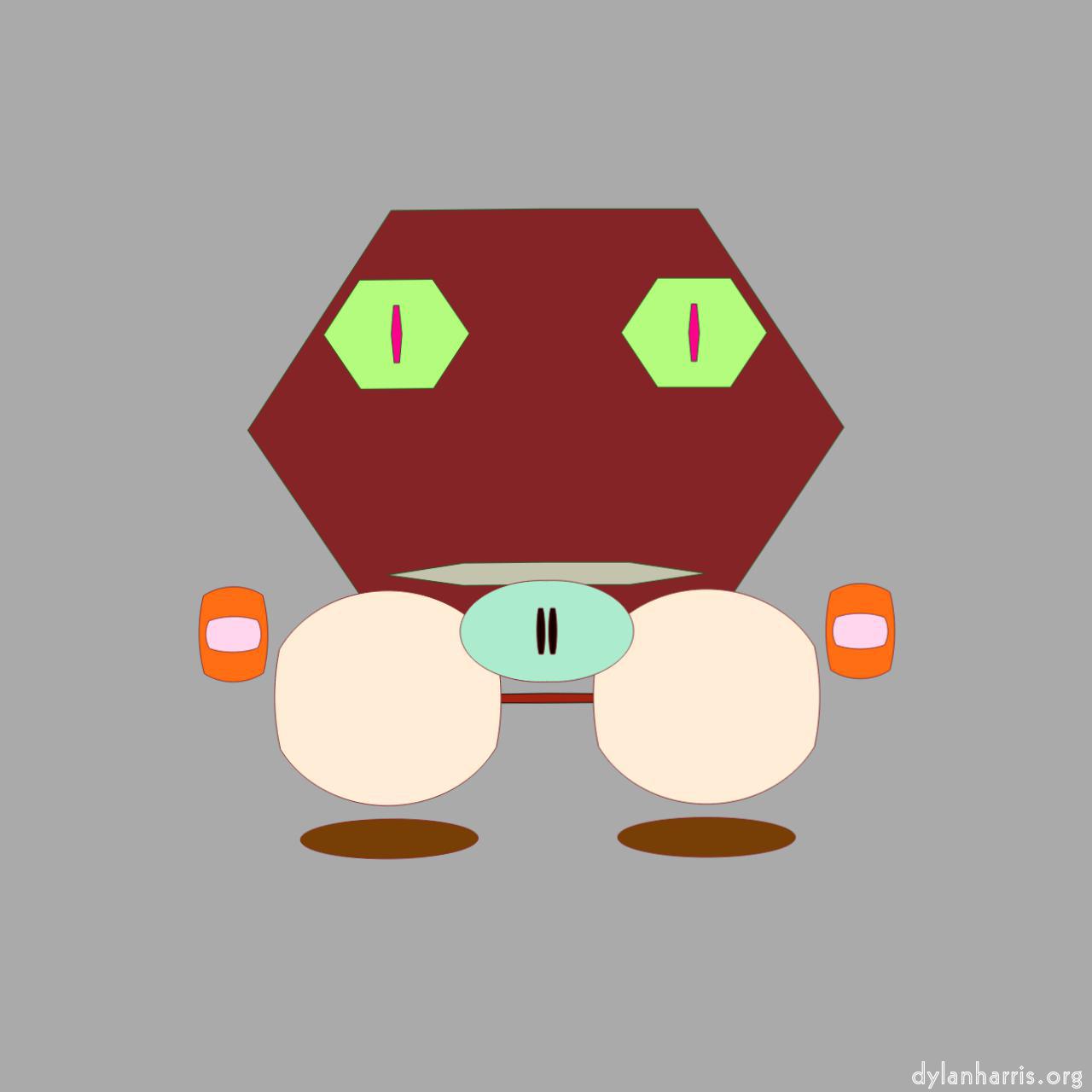 image: cartoon characters and shapes :: froggy