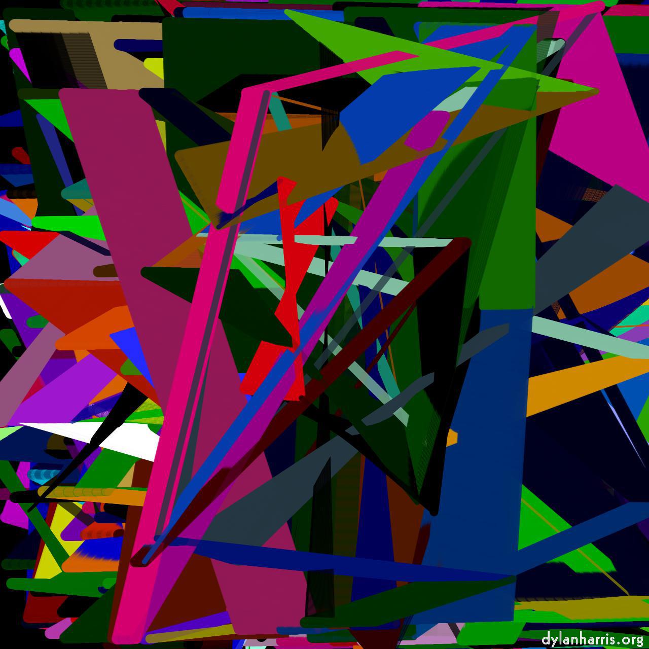 image: animated procedural :: merging triangles