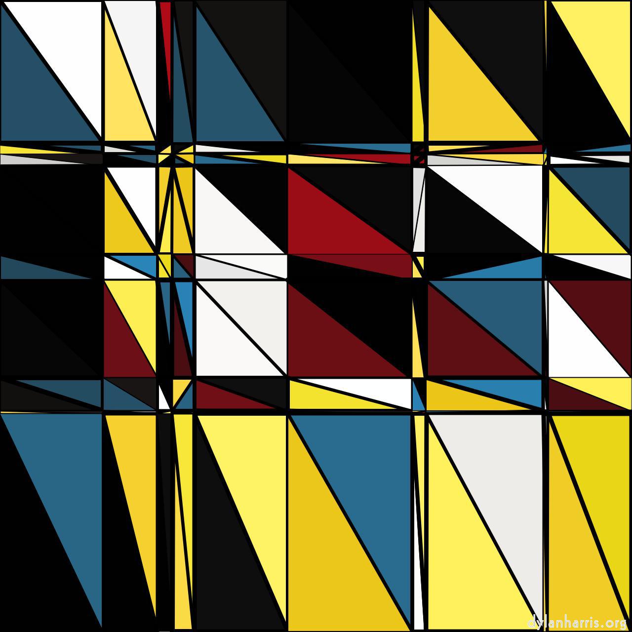 image: triangular abstract :: tesselate palettise mondrian