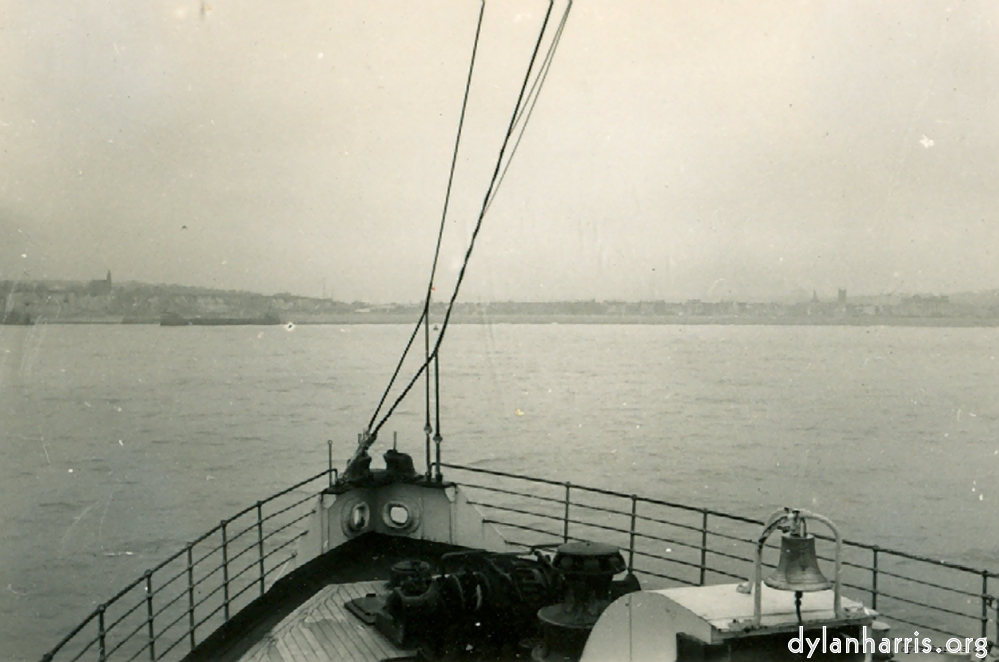 image: Approaching Dieppe from S.S. “Worthing”.