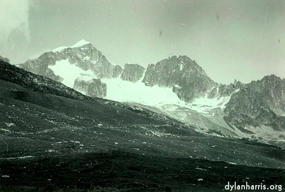 image: The Galenstock, 11,700 ft from the Furka Passhohe.