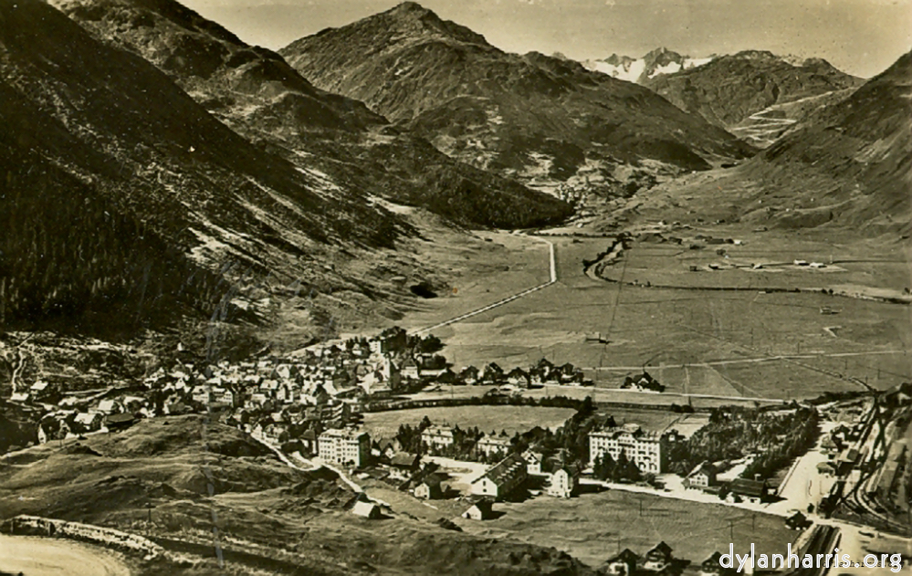image: Postcard [[ Andermatt, Realp & the start of the Furka Pass. ]]