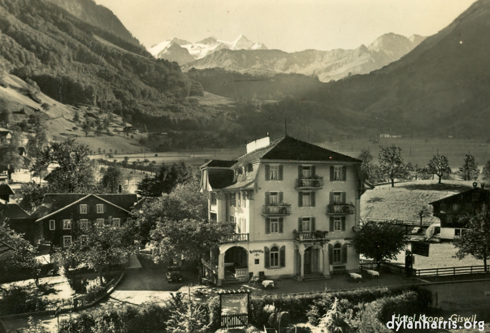 image: Postcard: Hotel Krone, Giswil [[ Hotel Krone, Giswil. ]]