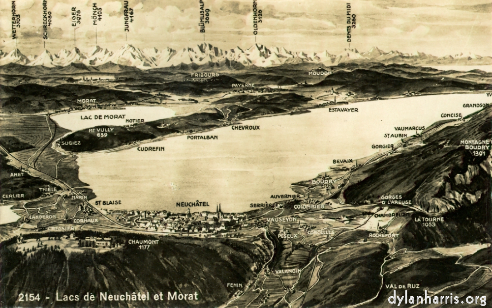 image: Postcard: 2154 Lacs de Neuchâtel et Morat [[ Neuchâtel ]].