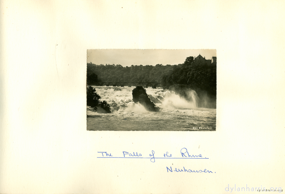 image: The Falls of the Rhine. Neuhausen.