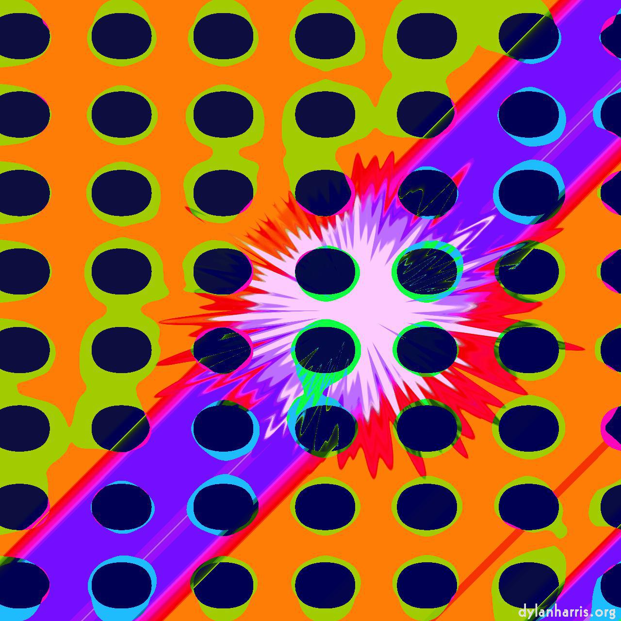 image: op art :: colour burst grid