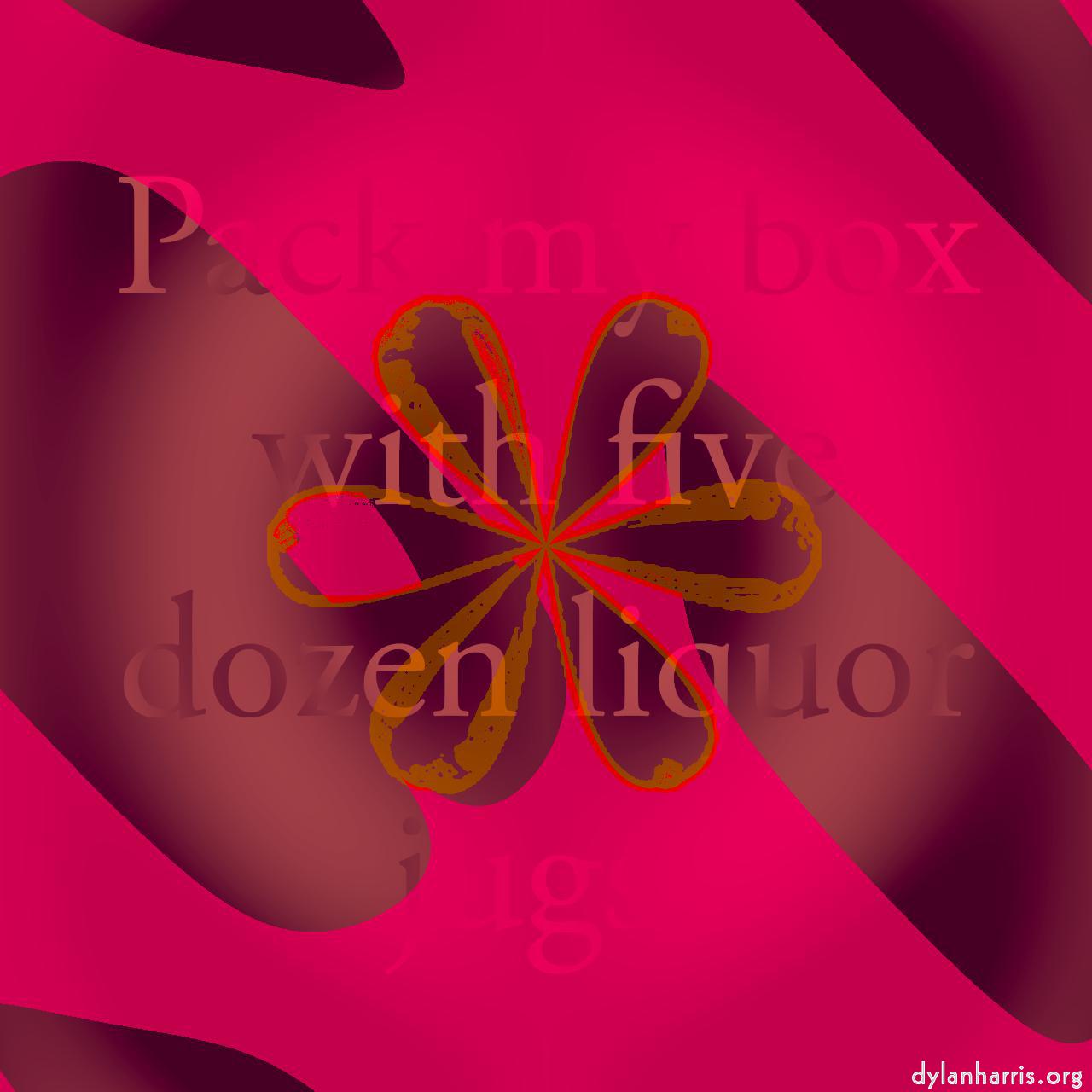 pattern :: red flower