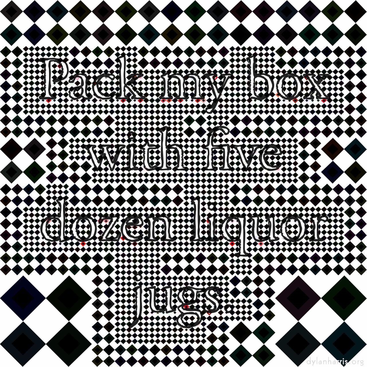 image: mosaic for source images with white background :: diamond flat black outline