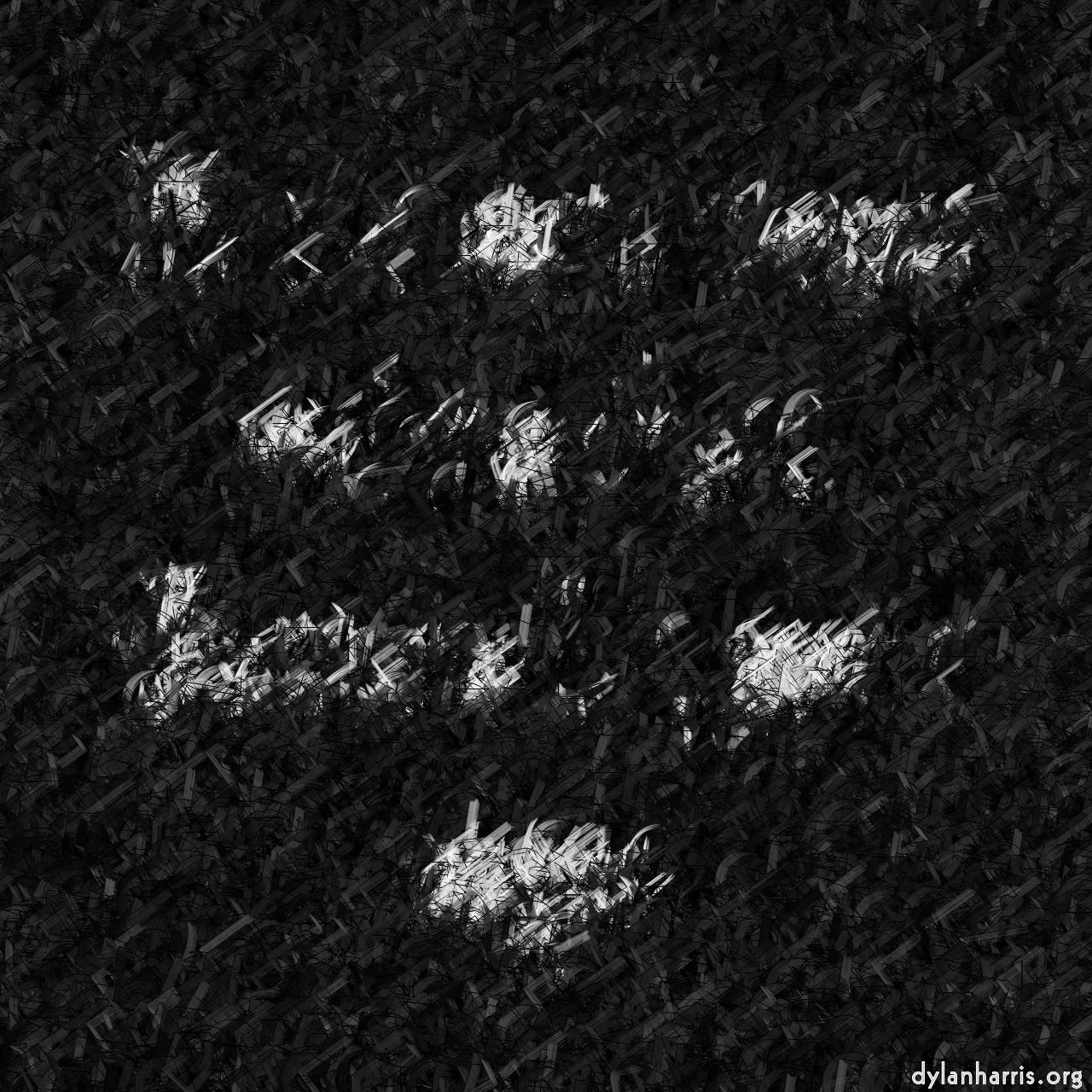 image: abstract natural media - vector :: random jumble black outline