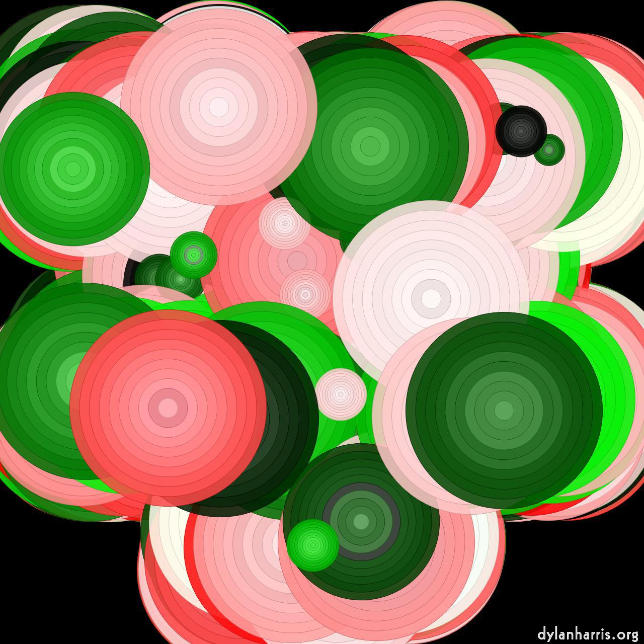 abstract shapes - vector :: banded circles