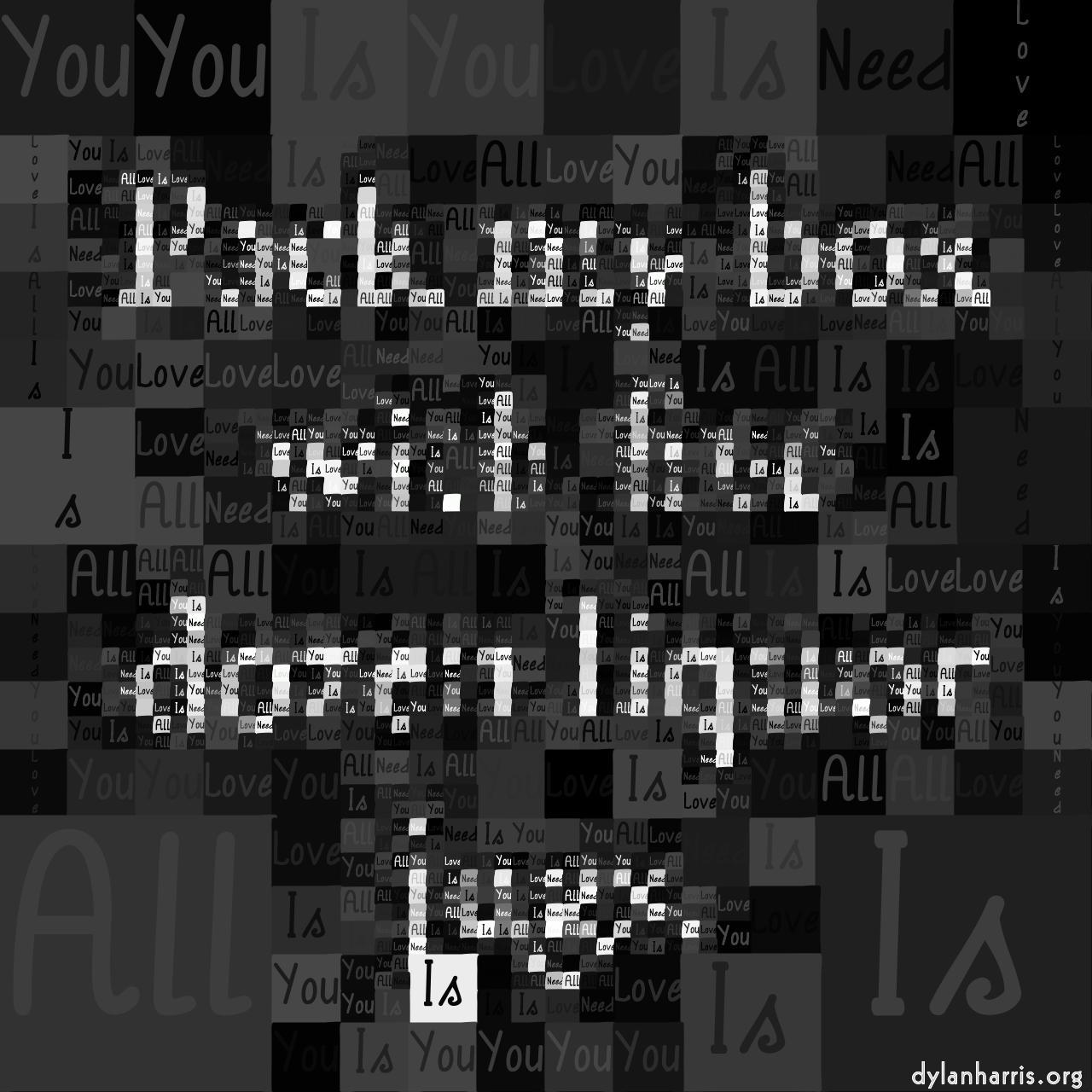 mosaic with text :: text flat vector