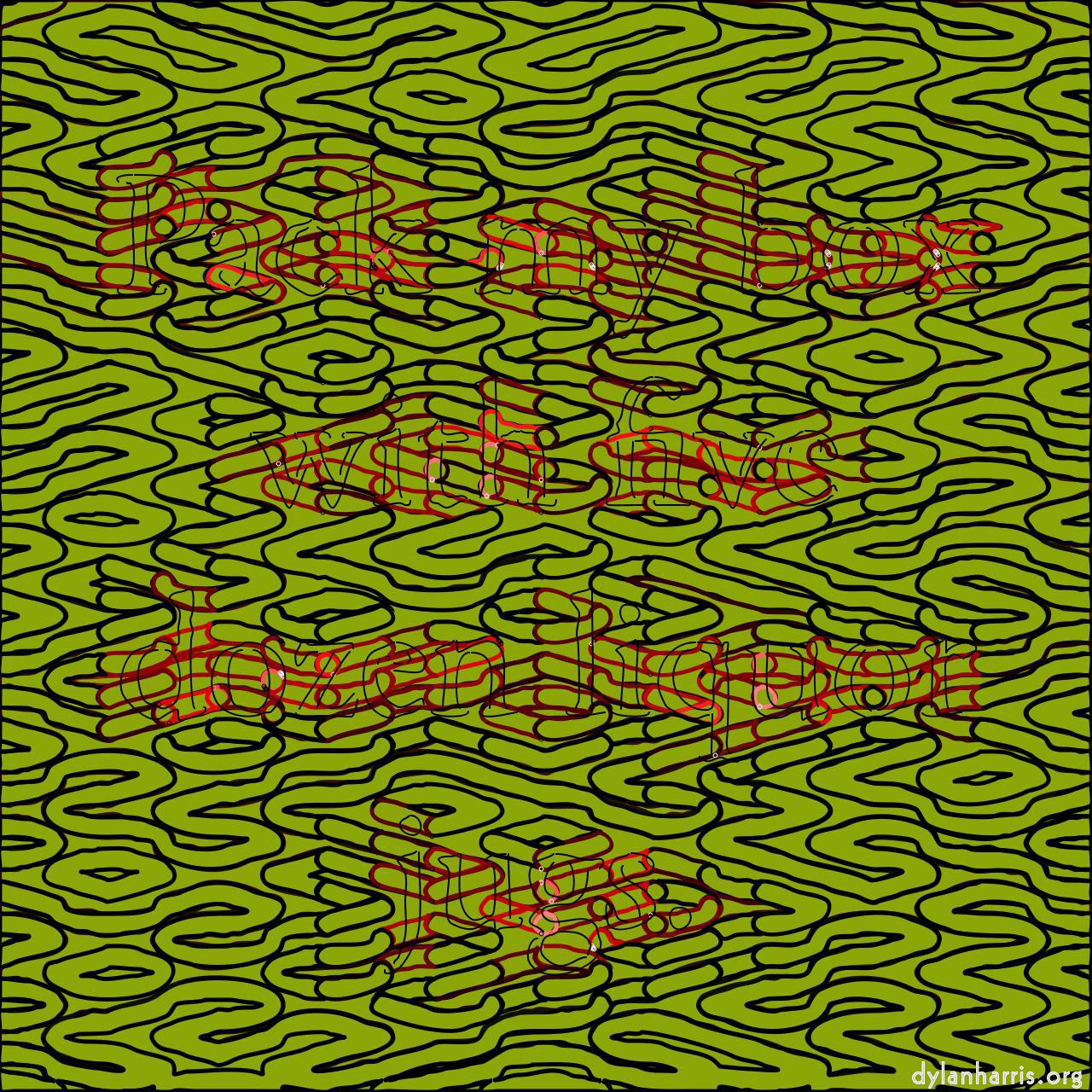 image: abstract :: truchet outline only source colour background