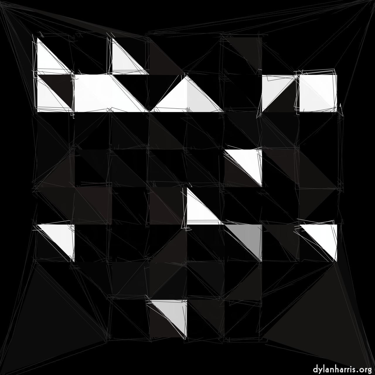triangular abstract :: block scribble