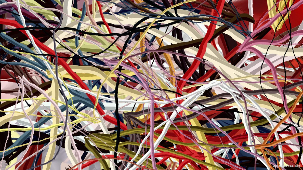 Image 'reflets — paint action sequence — abstraction extreme 4'.