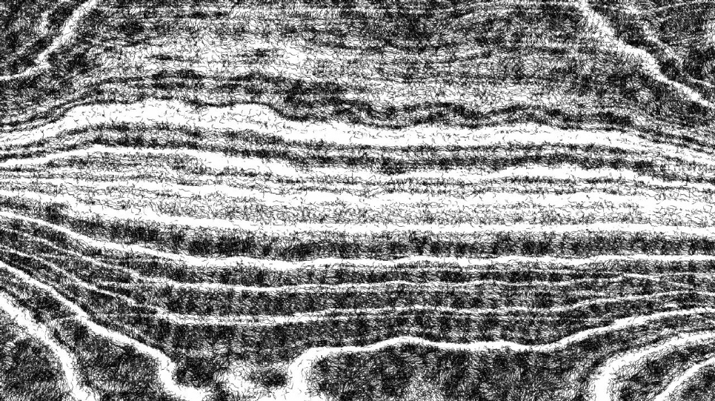 Image 'reflets — paint synthesiser classic — 3.5 collection BW hatching 1 7'.