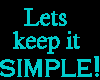 image: 'Let's keep it simple!' WebRing
