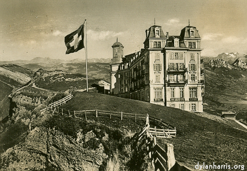 Postcard: Rigi Kulm Hotel 5,900ft.