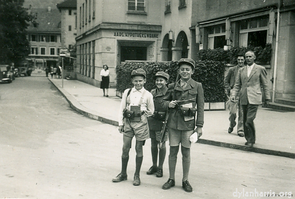 image: Young Members of a Swiss Youth Movement at Baden.