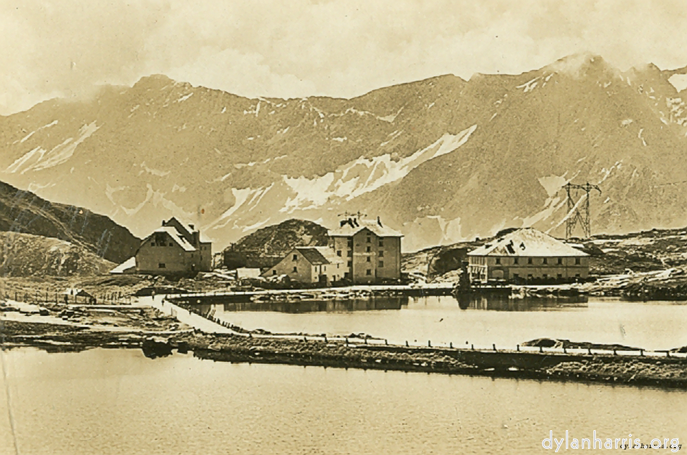 image: Postcard [[ Gotthard Hospice. Looking South towards Trenda Valley. ]]
