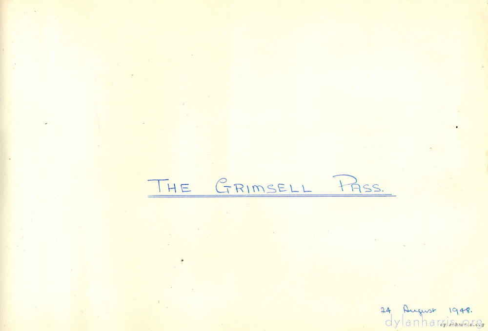 image: The Grimsell Pass 24 August 1948.