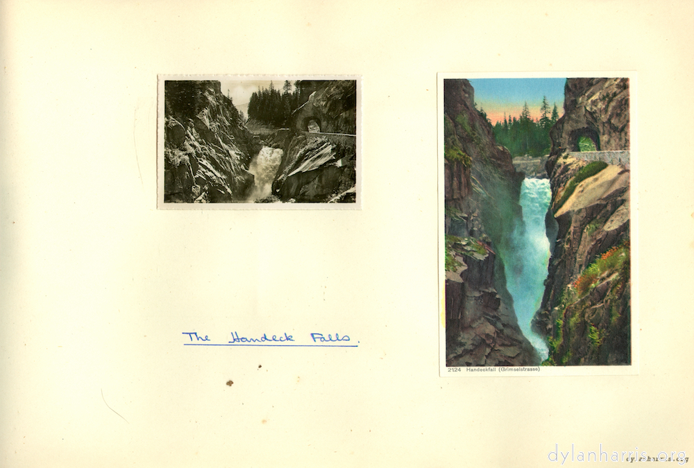 image: The Handeck Falls.