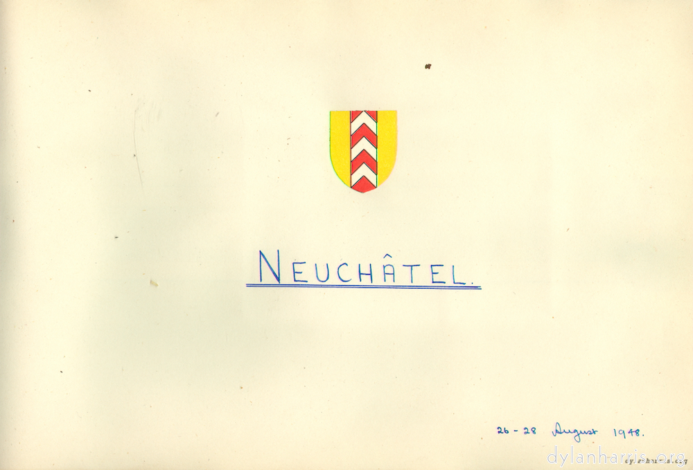 image: Neuchâtel 26-28 August 1948.