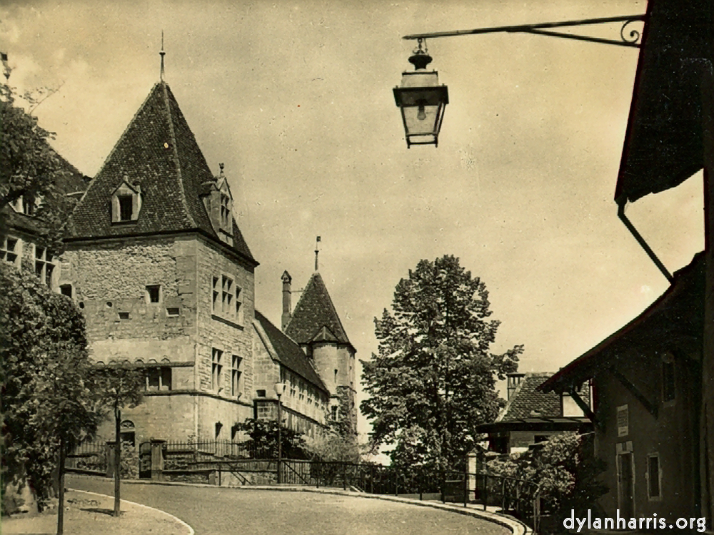 image: Postcard [[ The Castle & the Farel House. ]]