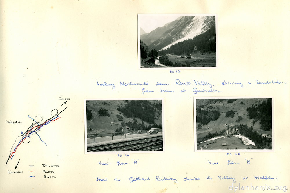 image: How the Gotthard Railway climbs the Valley at Wassen.