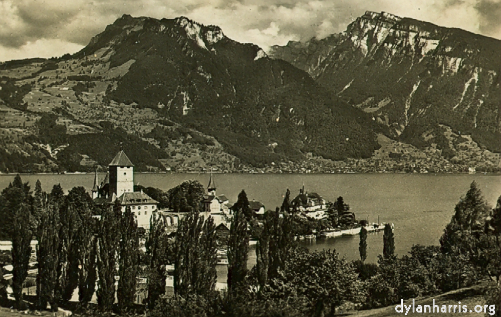 image: Postcard [[ Speitz with Gunten across Lake. ]]