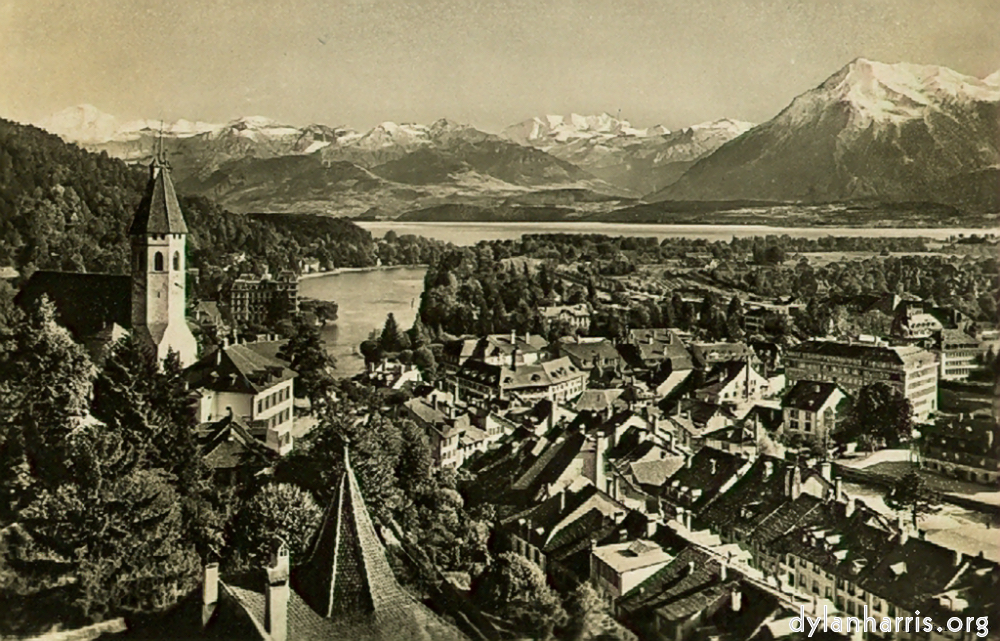 image: Postcard [[ Thun and the Alps. ]]