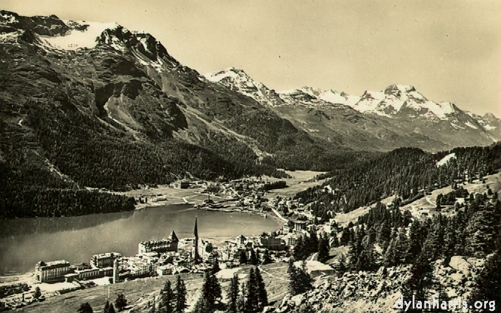 image: Postcard [[ Village en Baths, St. Moritz. ]]